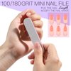 FANDAMEI Mini Nail Buffers and Files, 20 Count Mini Sponge Nail Buffer Block, 1PCS 100/180 Nail File and 1PCS 1000/4000 Nail Polishing Buffer. Professional Nail Buffer File Tools Kit for Nail Care