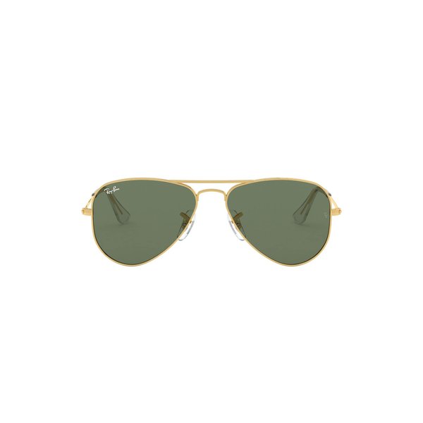 Ray-Ban Junior Rj9506S Metal Aviator Sunglasses, Arista/Dark Green, 50 mm