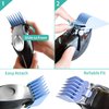 Clipper Guards Set Fits for Most Wahl Clippers and Babyliss FX870, Color Coded Clipper Guides Replacement - 1/16" to 1", 10 Piece Set