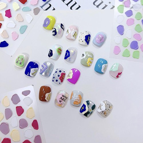 3Sheets Fireworks Nail Art Stickers Laser Light Sparkling Decals for Women Girls Happy New Year Acrylic Manicure Nail Design Nail Art Accessories (Fireworks)