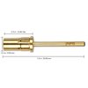 pana Loxo Gold Color Easy-Off Mandrel Bit 3/32Inch Shanks- For Nail Drill/File Made in USA