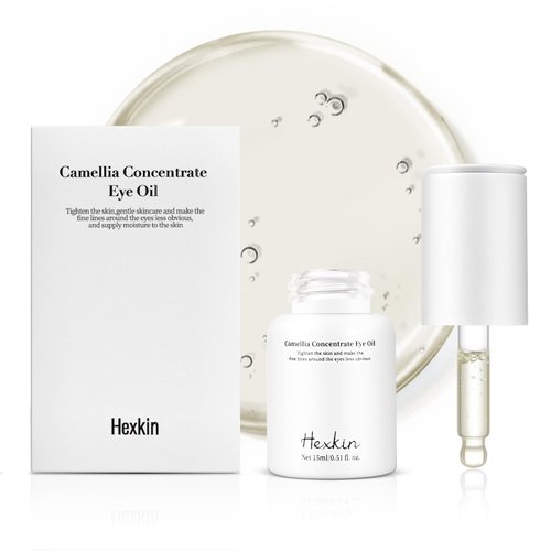 Camellia Concentrate Eye Serum Oil - 0.5 Fl Oz, Natural Dark Circle Treatment, Anti-Aging, Wrinkle Reduction, Brightens, Nourishes, Smooths Under-Eye, Dropper