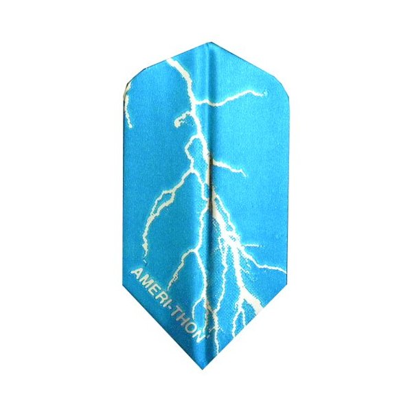 5 Sets #34305 AmeriThon Blue/Silver Lightning Bolts Dart Flights