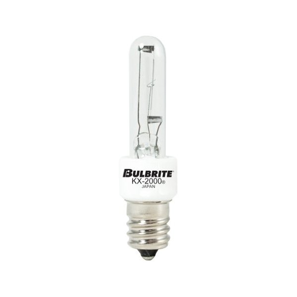 Bulbrite KX60CL/E12 60-Watt Dimmable KX-2000 Krypton/Xenon T3, Candelabra Base, Clear [6 Pack]