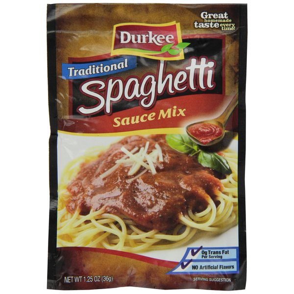 Durkee Spaghetti, Traditional, 1.25-Ounce (Pack of 8)