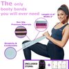 Vikingstrength Booty Bands, Resistance Bands, 3 Levels Exercise Workout Elastic Bands for Legs and Butt, Non-Slip Glute Hip Thigh Band, Booty bands for Woman Gym Work Out + V-Strength Workout App