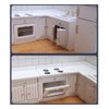 Wooden Dollhouse Miniature Furniture Kitchen Play Cabinet Fridge Set Freely Combined 1/12 Scale