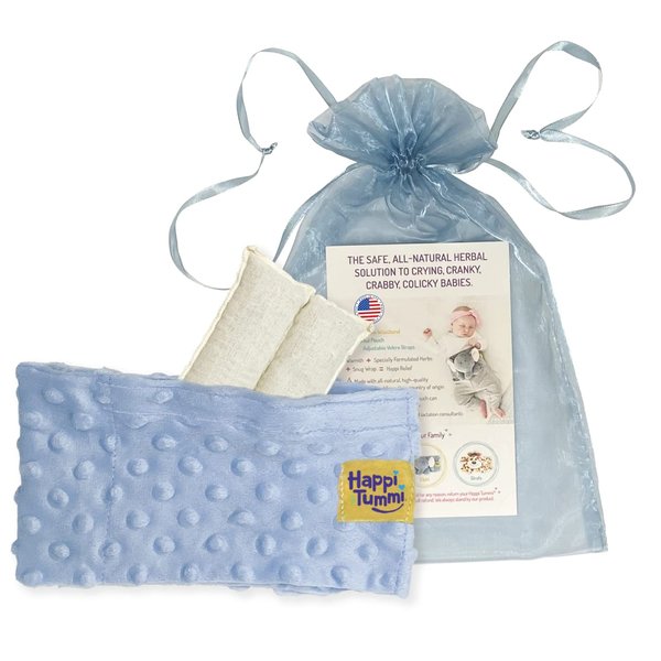 Happi Tummi Colic and Gas Relief for Babies and Infants- Heated Belly Wrap for Newborns - Aromatherapy Wrap for Upset Tummy and Constipation