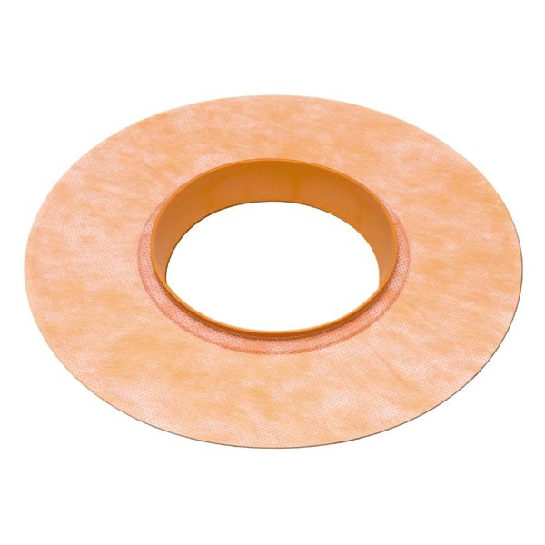 Schluter Kerdi-Seal Mixing Valve Seal Seals with Over-Molded Rubber Gaskets for Sealing Pipe Protrusions and Protecting Backing Panels - 4-1/2-Inch Outlet Size, 1-Pack - KMSMV235/114