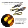 4PCS Motorcycle Turn Signals,14LED Front & Rear Motorcycle Blinkers with Cool Amber Lamp,Universal 12V Motorcycle Turn Signal Light Compatible with Yamaha Kawasaki Motorcycle Accessories