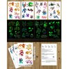 140 Pieces Luminous Dragon Temporary Tattoos Dragon Party favors for Kids Adults,Glow in The Dark Dragon Tattoos Stickers Party Supplies Dragon Birthday Party Favors Goodie Bag Fillers