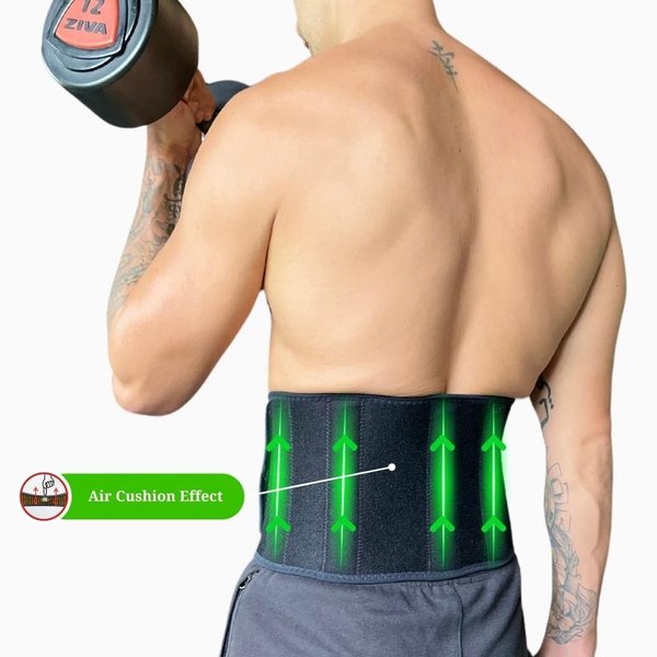 IRUFA, WA-OS-12, 3D Breathable Medical Grade Compression Spacer Fabric Back Brace w/4 Stays, Relief from Herniated Disc, Sciatica, Osteoporosis, back pain injury for Men and Women
