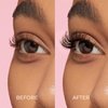 KISS imPRESS False Eyelashes, Lash Clusters, Falsies, Edgy Wispy', 14mm-16mm, Includes 12 pieces of pre-bonded lashes, Contact Lens Friendly, Easy to Apply, Reusable Strip Lashes