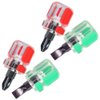 4 Pieces Sewing Machine Screwdriver Mini Short Screwdriver Needle Plate Screwdriver Sewing Machine Needle Plate Screwdriverwith Flat Head and Phillips Head, Red and Green