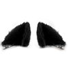 Luwint Cat Ears Hair Clips Furry Cat Barrettes Headwear Cute Black Catwomen Hairpin Accessory for Halloween Costume Dress Anime Cosplay Party Favors