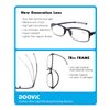 DOOViC 4 Pack Computer Reading Glasses Blue Light Blocking Anti Eyestrain Flexible Lightweight Readers for Women Men 3.5 Strength