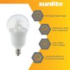 Sunlite 41699 LED A15 Appliance Clear Light Bulb, 6 Watts (40W Equivalent), 450 Lumens, Candelabra Base (E12), 90 CRI, Dimmable, ETL Listed, Ceiling Fan, Title-20 Compliant, 3000K Warm White, 6 Count
