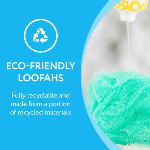 IMPRESA 6-Pack Eco-Friendly Loofah/Loofa/Mesh Bath and Shower Sponge - Loufa/Luffa/Lufa/Poof/Pouf - Loofahs/Loofas for Men and Women - Bulk Body Puffs