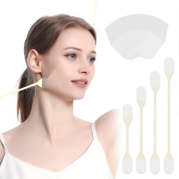 Face Lift Tapes, Invisible Facial Lifting Stickers, (4pcs bands, 20pcs tapes) Face Rescue Instant Correcting Strips Anti-Wrinkles V-face Lifting Facial Skin