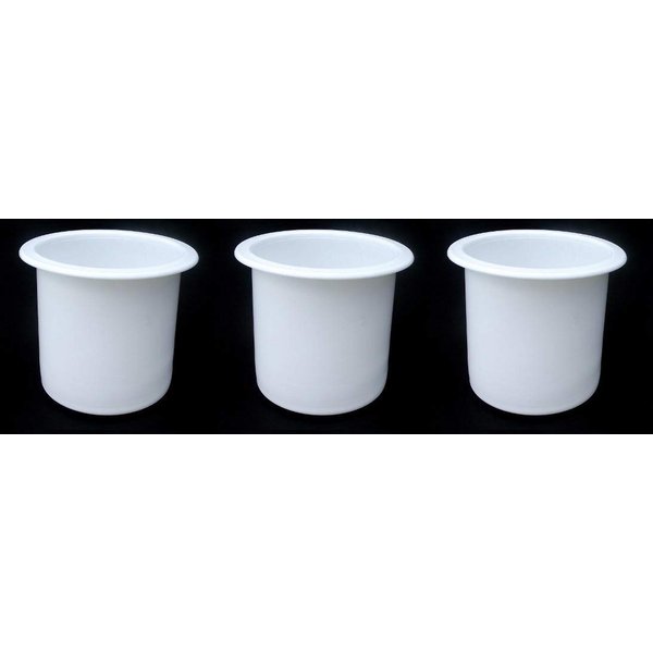 2 7/8 White Plastic Drop in Cup Holder Plastic Multipack Wholesale Bulk Listing Poker (3)