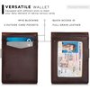 SERMAN BRANDS Money Clip Wallet - Mens Wallets slim Front Pocket RFID Blocking Card Holder Minimalist Mini Bifold (Texas Brown Transformer)