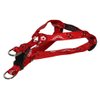 XSmall Red Bandana Dog Harness: 1/2" wide, Adjusts 8-16" - Made in USA.
