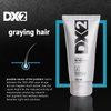 DX2 Anti Grey Hair Shampoo for Men - Gradual Restoration of Dark Color - Daily Hair Care and Wash to Protect Hair Follicles' Pigmentation - 150ml