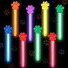 FZR Legend 24 Paw Party Favors Glow Sticks for Kids, 4 Inch Paw Print Glow Sticks Glow in the Dark Party Supplies Patrol Goodie Bags Stuffers Pet Dog Puppy Pals Cat Birthday Decorations