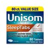 Unisom SleepTabs, Nighttime Sleep-aid, Doxylamine Succinate, 80 Tablets