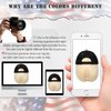 Qlenkay American Flag Hat Wig USA Flag Adjustable Baseball Cap Attached with 14" Hair Extensions Straight Bob Synthetic Hairpiece for Women Dark Black