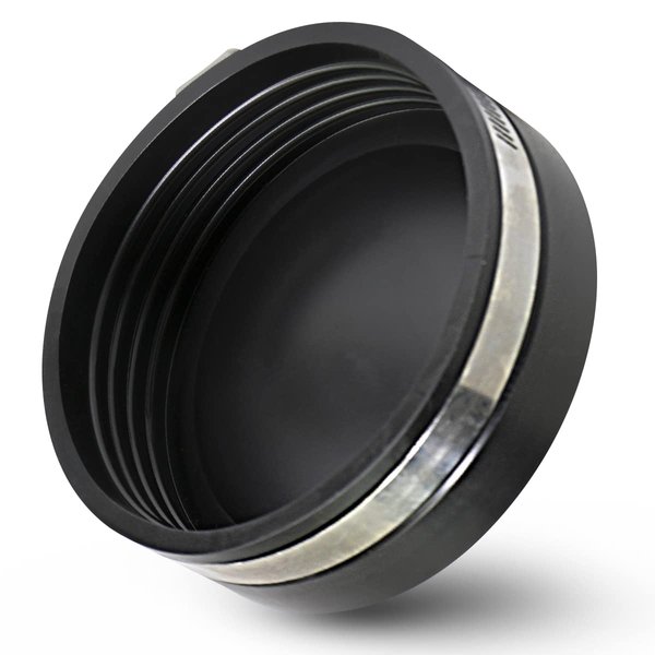 Supply Giant 3972 Flexible PVC Pipe Cap with Stainless Steel Clamps, 5.5" Inner Diameter for 5" Nominal Pipe, Black