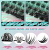 Lash Clusters Kit,144Pcs Eyelash Extension Kit Midnight with Lash Bond and Seal,Lashes Extensions Kit Lash Applicator Tool for Eyelashes Cluster Kit by AMZGlRL(D-Mix8-16mm Kit)