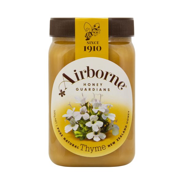 Airborne (New Zealand) Thyme Honey 500g / 1.1lbs