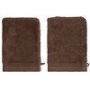 France Luxe Body French-Style Bath Mitt 2-Pack - Tan/Tan