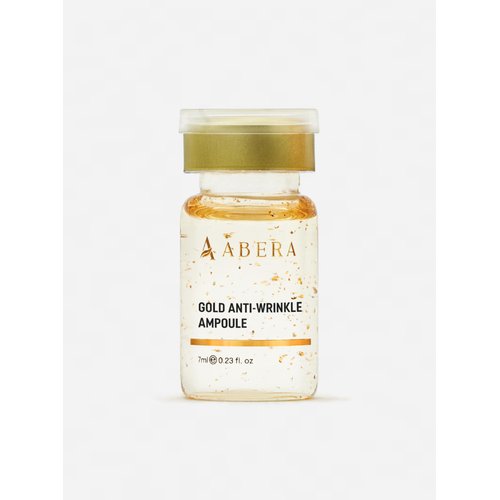 ABERA Gold Anti-Wrinkle Ampoule, Anti-Aging Serum For All Skin Type with Peach Extract and Hyaluronic Acid, Skin Firming & Firming Serum, Hydrating Serum (1 Ampoule)