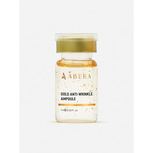 ABERA Gold Anti-Wrinkle Ampoule, Anti-Aging Serum For All Skin Type with Peach Extract and Hyaluronic Acid, Skin Firming & Firming Serum, Hydrating Serum (1 Ampoule)