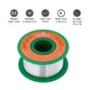 Ultra-Thin Solder Wire 0.01in (0.3mm) Rosin Core Flux 2.5, Lead Free Solder Wire Sn99 Ag0.3 Cu0.7 Flow 50g Electronics Soldering Electric Solder