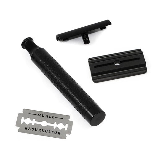 MÜHLE ROCCA Jet Black Stainless Steel Safety Razor
