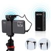 BOYA Wireless Lavalier Microphone System, BY-XM6-S1 Mini Ultra-Compact Wireless Lapel with LCD Screen for DSLR Camera Camcorder Smartphones Tablets Computer for Vlog YouTube Interview