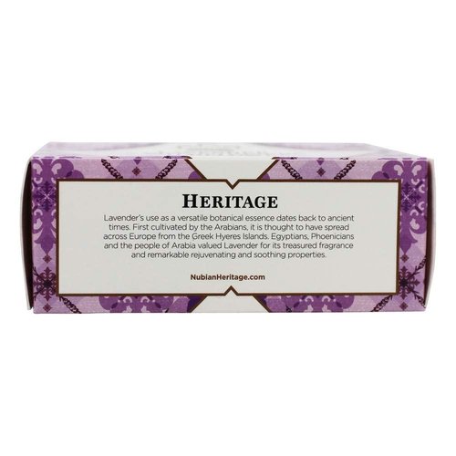 Nubian Heritage Soap Bar, Lavender and Wildflower, 5 Ounce