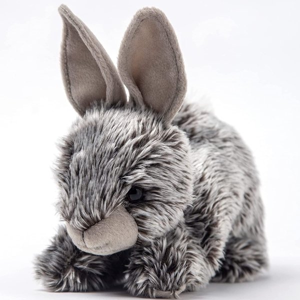 zinici 9.5" Gray Rabbit Plush Toy, Stuffed Animal Plush Bunny for Kids and Adults, Ages 3 and Up