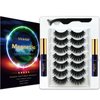 Alcastar Magnetic Eyelashes Natural Look,Magnetic Eyelashes with Eyeliner Kit,2 Tube of Magnetic Liner for Magnetic Lashes Kit, Waterproof, Long Lasting,Easy to Apply