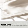 Mulberry Silk Pillow Cases Standard Size Silk Pillowcase with Zipper Soft Breathable Smooth Cooling Satin Silk Pillow Covers for Sleeping for Hair and Skin (Beige,20"X 26",1Pcs)