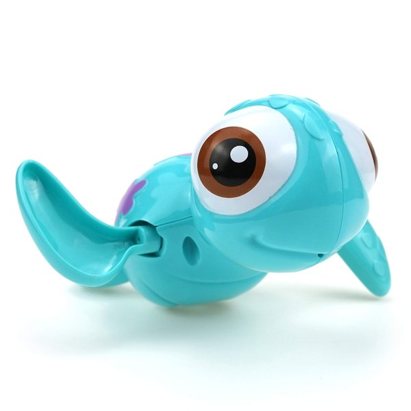 DUCKBOXX XX Wind-up Swimming Sea Turtles Bath Toy, No Battery Mold-free Anti-rust Interactive Montessori Toy for Kids 18M+ (Blue)