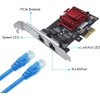 Dual-Port PCIe Gigabit Network Card 1000M PCI Express Ethernet Adapter with Intel 82575/82576 Two Ports LAN NIC Card for Support PXE for Windows/Windows Server/Linux/Freebsd/DOS with Low Profile