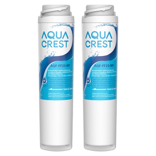 AQUA CREST GSWF Refrigerator Water Filter, Replacement for GE® GSWF Smart Water 238C2334P001, Kenmore® 46-9914, 469914, 9914, 2 Filters