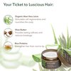 Organic Aloe Vera Hydrating and Fortifying Hair Mask ECOLATIER - 97.2% Natural, Vegan - Shea Butter, Rice Proteins for Deep Conditioning and Strengthening - 8.5 Fl Oz