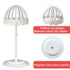Wig Stand 2 Pack Adjustable Height Portable Wig Holder White Wig Head Stand Hat/Cap/Wig Holder Display Stand Wig Stands for Multiple Wigs
