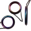 QualyQualy Fishing Rod Tip Repair Kit Fishing Pole Tip Replacement Kit Rainbow Laser Ceramic Ring Stainless Steel Fishing Rod Guides Repair Kit Single Foot 75Pcs