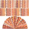 WIQEDOHA 96PCS Thanksgiving Maple leaf Themed Slap Bracelets for Thanksgiving Party Favors, Fall party Favors,Birthday Party Favors,Classroom Prizes ,24 Designs